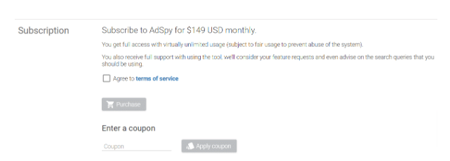 AdSpy Pricing Plans