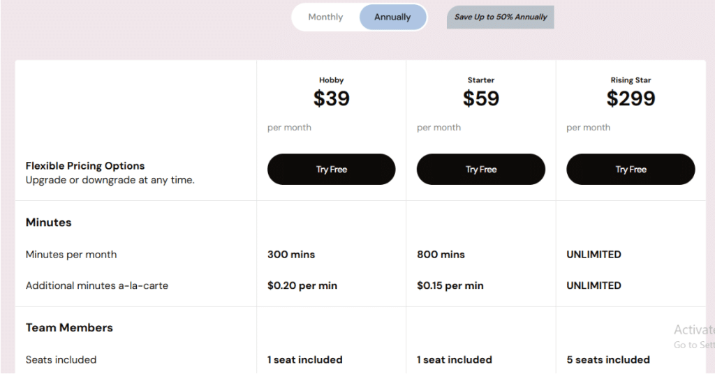 Cast Magic Pricing