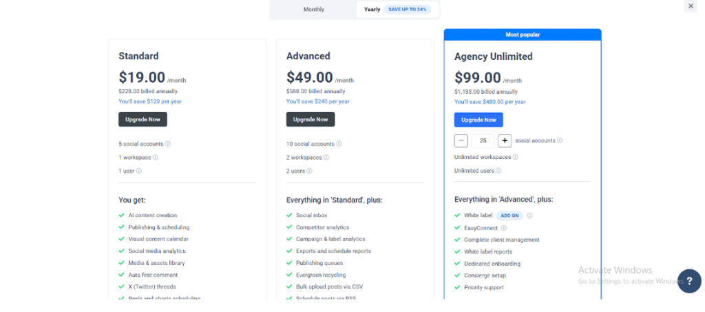 Contentstudio Pricing